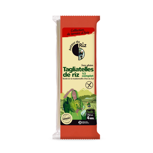 Tagliatelles de riz 1/2 complet bio - 1